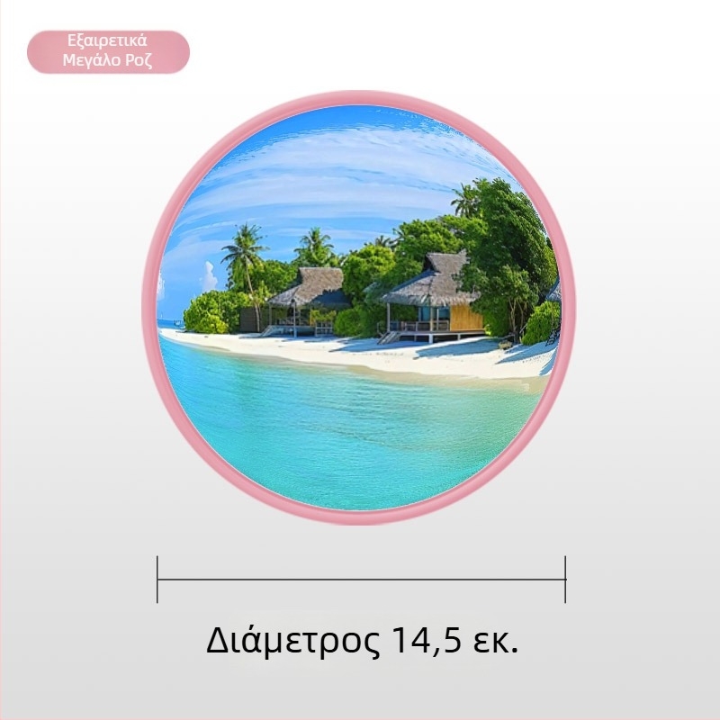 Φορητός κυρτός κυκλικός καθρέπτης για ταξίδια, χειρολαβής καθρεφτής για φωτογράφηση