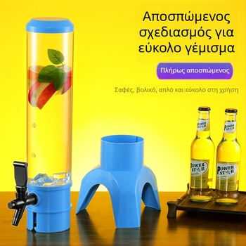 3L Πύργος μπύρας με βρύση — πλαστικό, δημιουργικός σχεδιασμός βαρελιού μπύρας, ανθεκτικός στις πτώσεις