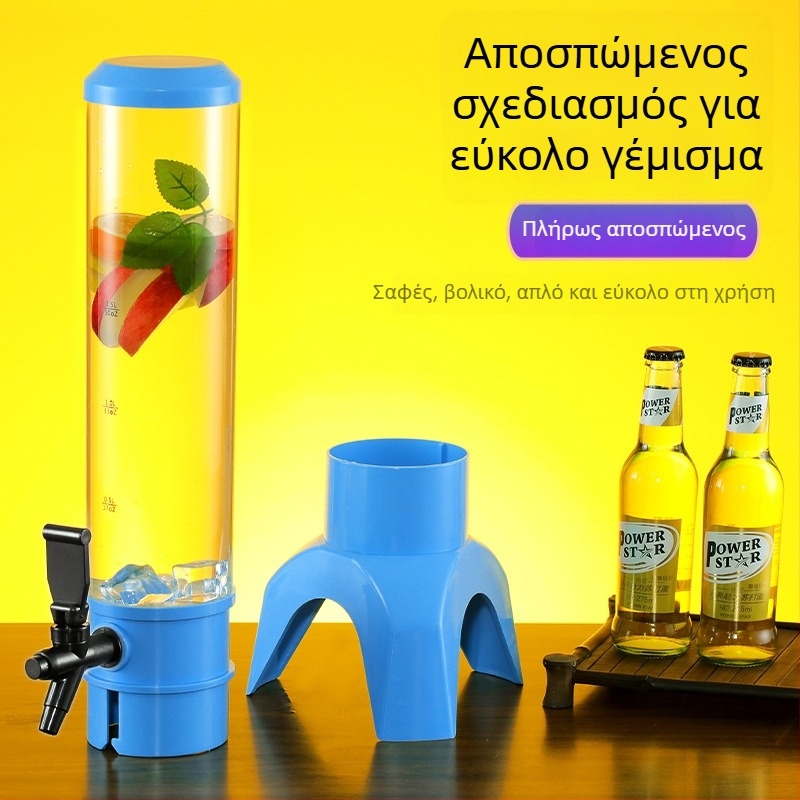 3L Πύργος μπύρας με βρύση — πλαστικό, δημιουργικός σχεδιασμός βαρελιού μπύρας, ανθεκτικός στις πτώσεις