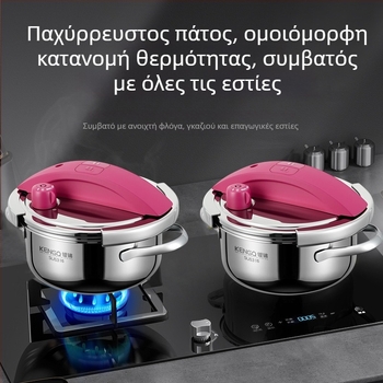 Sonorous μίνι κατσαρολάκι πίεσης για 1–2 ατόμων, 316 ανοξείδωτος χάλυβας, προστασία από έκρηξη, κατάλληλο για γκάζι κουζίνας