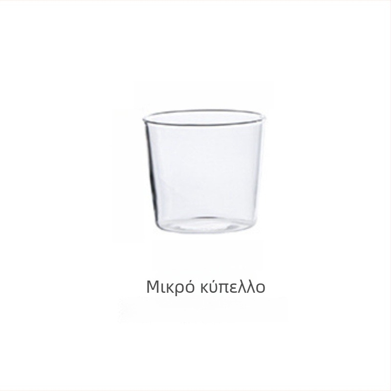 Μινιμαλιστικό σετ με κανάτα και κούπα για κρύο νερό — γυαλί μπόροσιλικό, οικιακή χρήση, για ένα άτομο, κατάλληλο για χυμούς και νερό λεμονιού