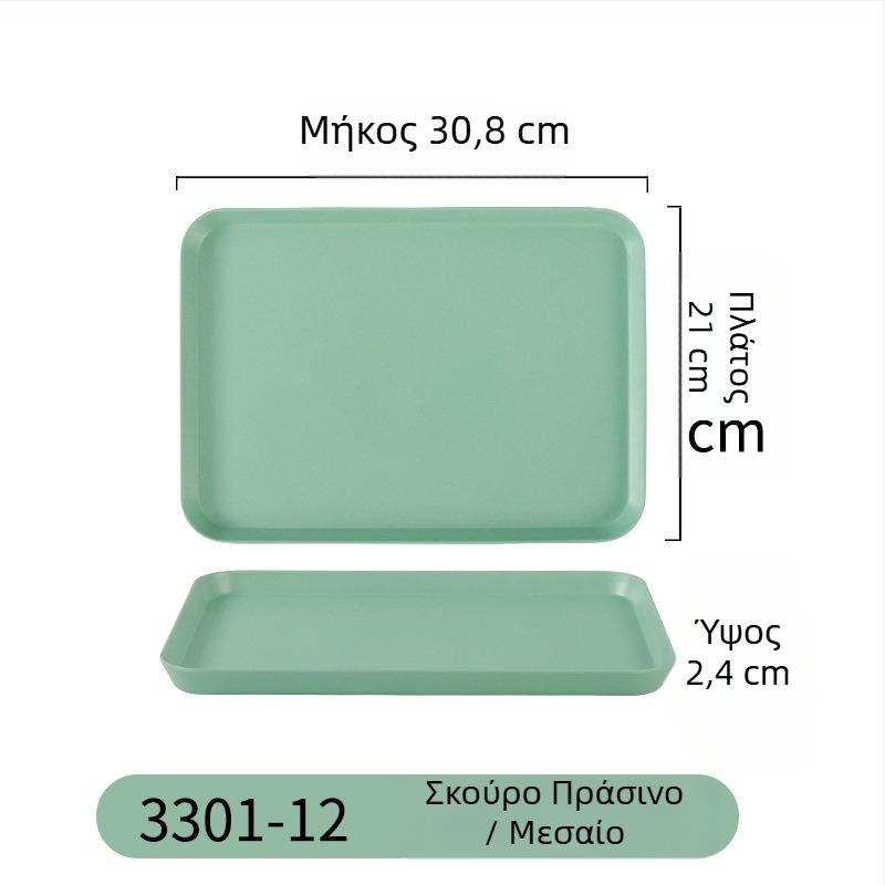 Νορδικός μελαμινικός δίσκος σερβιρίσματος, ορθογώνιος, για εστιατόρια και οικιακή χρήση, δίσκος τσαγιού με αντίγραφο πορσελάνης