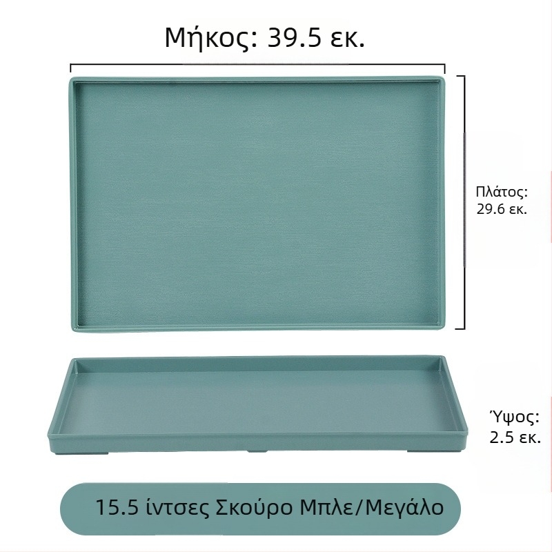 Νορδικός μελαμινικός δίσκος σερβιρίσματος, ορθογώνιος, για εστιατόρια και οικιακή χρήση, δίσκος τσαγιού με αντίγραφο πορσελάνης