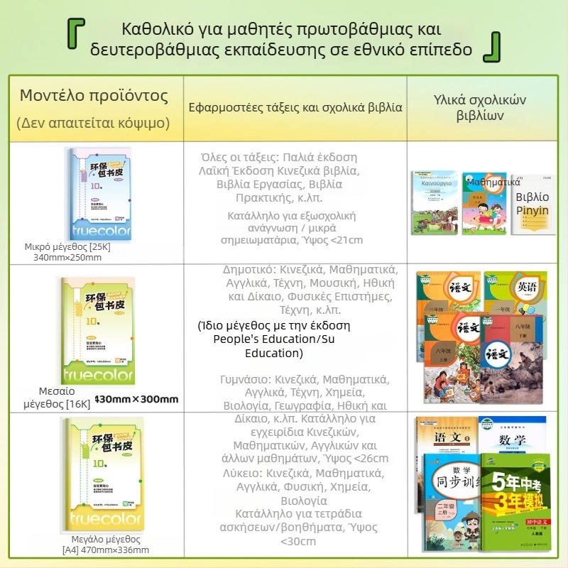 Οικολογικά φιλική προς το περιβάλλον ματ διαφανής αυτοκόλλητη προστατευτική κάλυψη βιβλίων, αντοχή στο νερό, παχύτερη, 43 × 30 cm