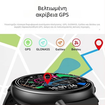 KC100 Smartwatch, Πολυλειτουργικό με Μέτρηση Καρδιακού Ρυθμού και Οξυγόνου Αίματος, Αδιάβροχο, Κλήσεις Bluetooth, Παρακολούθηση Ύπνου, Unisex