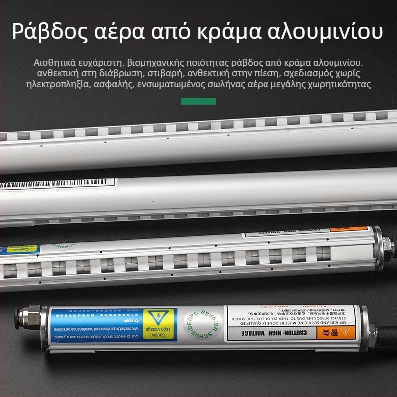 Βιομηχανικός συμπαγής ευφυής υψηλής συχνότητας αντιστατικός εξουδετερωτής με ιονικό ρεύμα αέρα για μηχανές κατασκευής και εκτύπωσης πλαστικών φιλμ τσαντών