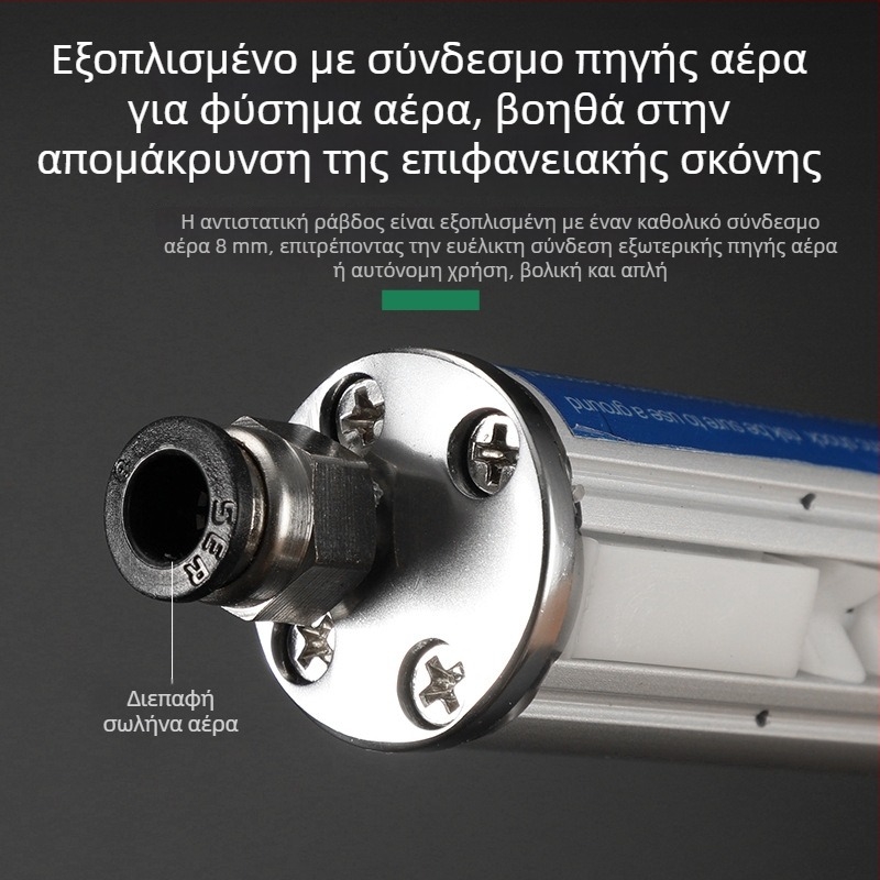 Βιομηχανικός συμπαγής ευφυής υψηλής συχνότητας αντιστατικός εξουδετερωτής με ιονικό ρεύμα αέρα για μηχανές κατασκευής και εκτύπωσης πλαστικών φιλμ τσαντών