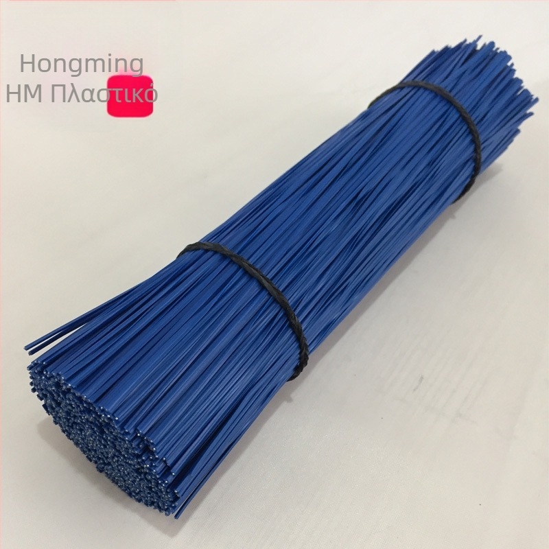 Γαλβανισμένο συρμα δέσιμο με επίστρωση PVC, μήκος 12 εκ, πλάτος 2,2 χιλ., πάχος 1,1 χιλ., για βιομηχανικό και γεωργικό δέσιμο