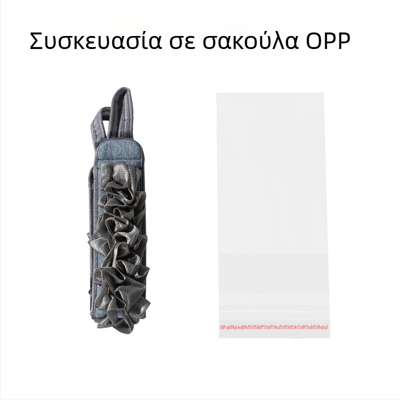 Πετσέτα απολέπισης πλάτης με ιμάντα έλξης — ισχυρό τρίψιμο, δεν ερεθίζει το δέρμα; δύο σε ένα: άνθος μπάνιου και μπάλα αφρού
