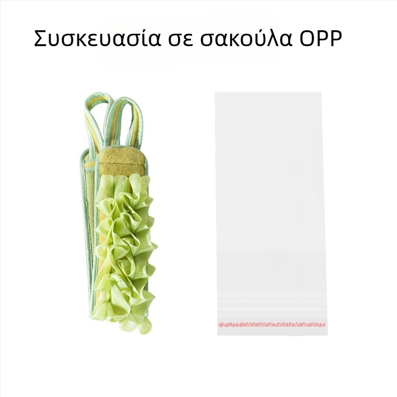 Πετσέτα απολέπισης πλάτης με ιμάντα έλξης — ισχυρό τρίψιμο, δεν ερεθίζει το δέρμα; δύο σε ένα: άνθος μπάνιου και μπάλα αφρού