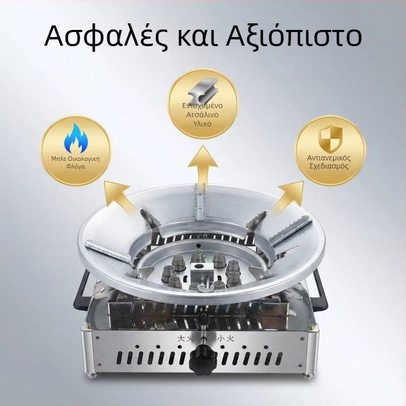Οικολογικός καυστήρας τύπου κασετής για εξωτερική χρήση, ασφαλής και επαγγελματικού επιπέδου, φορητός