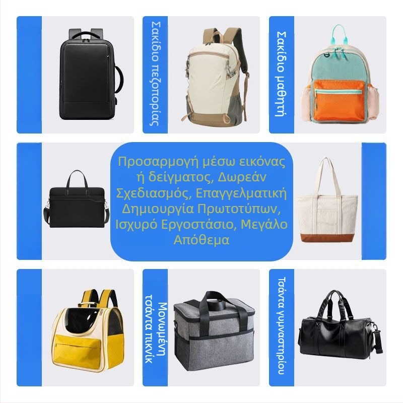 Προσαρμοσμένα σακίδια με το σχέδιό σας – σχολική τσάντα για φορητό υπολογιστή 16 ιντσών, μικρή παρτίδα με λογότυπο
