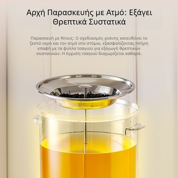 Ηλεκτρικός κάδος παρασκευής τσαγιού – έξυπνος παρασκευαστής τσαγιού με μεγάλο κάδο φιλτραρίσματος, κατάλληλος για οικιακή και επαγγελματική χρήση σε καταστήματα milk tea