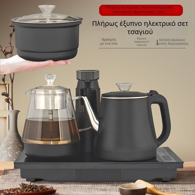 Έξυπνος πλήρως αυτοματοποιημένος ηλεκτρικός βραστήρας με παροχή νερού, ενσωματωμένη θήκη για οικιακή τραπεζαρία τσαγιού
