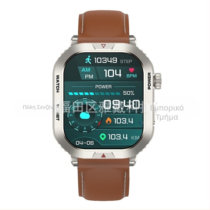 ZW66 Έξυπνο ρολόι με Bluetooth κλήσεις, ειδοποιήσεις, λήψη προσώπου ρολογιού, μέτρηση παλμών, βηματομέτρηση και παρακολούθηση ύπνου