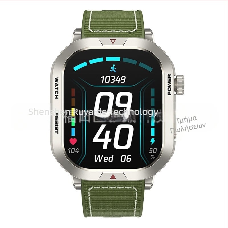 ZW66 Έξυπνο ρολόι με Bluetooth κλήσεις, ειδοποιήσεις, λήψη προσώπου ρολογιού, μέτρηση παλμών, βηματομέτρηση και παρακολούθηση ύπνου