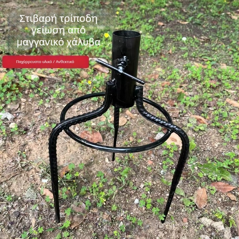Εξωτερική τριγωνική βάση εδάφους για ομπρέλες, ενισχυμένη βάση για ηλιακή ομπρέλα, καθολική βάση για ομπρέλες ψαρέματος, ενισχυμένο αγκύριο γης για τησίμο περιπτέρου