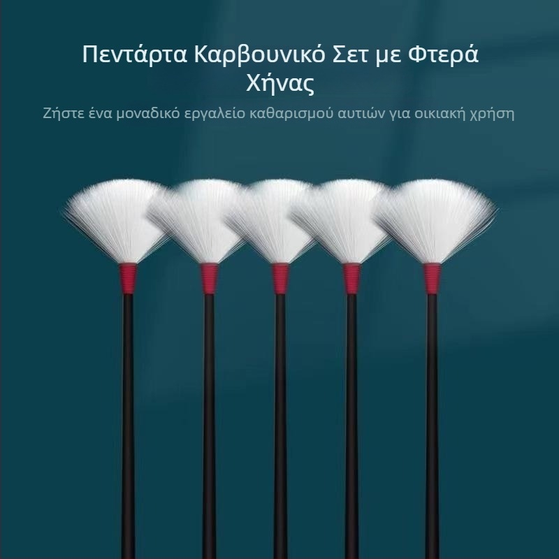 Σετ εργαλείων καθαρισμού αυτιών με φτερό χήνας και βαμβακερά μπατονάκια
