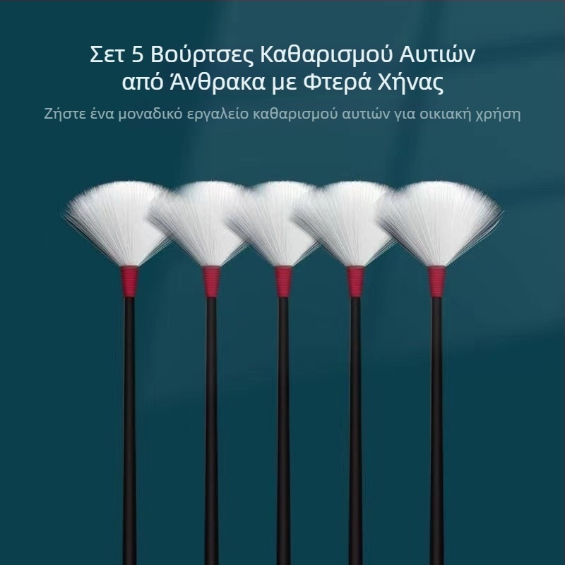Σετ εργαλείων καθαρισμού αυτιών με φτερό χήνας και βαμβακερά μπατονάκια