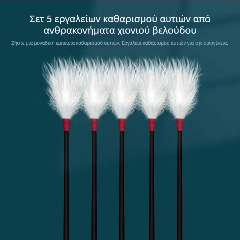 Σετ εργαλείων καθαρισμού αυτιών με φτερό χήνας και βαμβακερά μπατονάκια