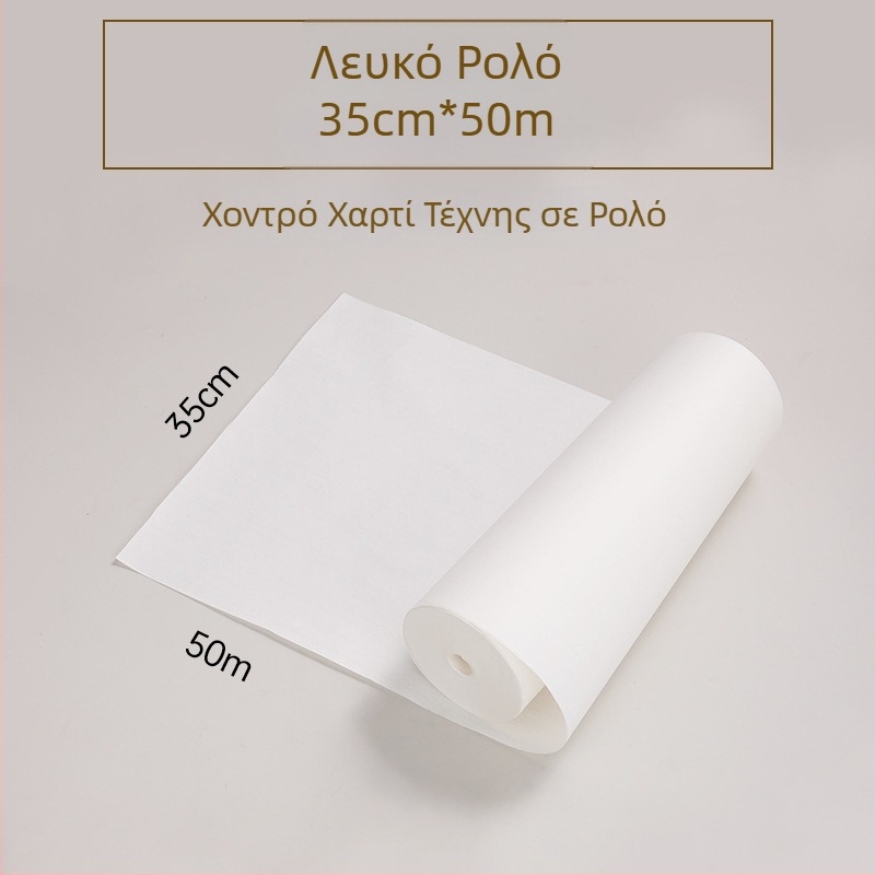 Ρολό μήκους 100 μέτρων για καλλιγραφία και κινεζική ζωγραφική, παχύτερο κενό χαρτί για εξάσκηση