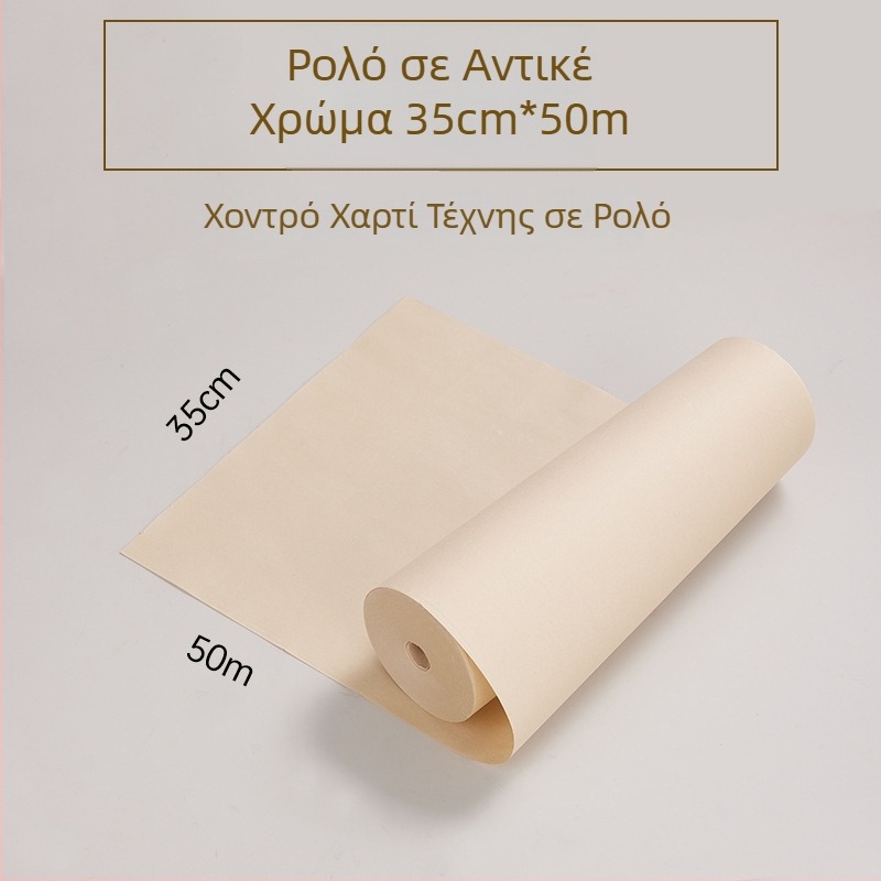 Ρολό μήκους 100 μέτρων για καλλιγραφία και κινεζική ζωγραφική, παχύτερο κενό χαρτί για εξάσκηση