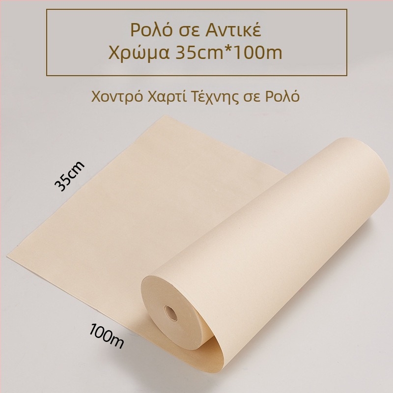 Ρολό μήκους 100 μέτρων για καλλιγραφία και κινεζική ζωγραφική, παχύτερο κενό χαρτί για εξάσκηση