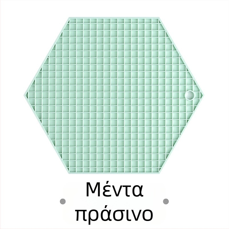 Εξάγωνος δίσκος από σιλικόνη για τραπέζι και πατάκι ποτηριού – θερμοανθεκτικό, αντιολισθητικό, γεωμετρικός σχεδιασμός κυψέλης μελιού για φλυτζάνι τσαγιού