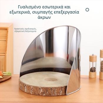 Επιπλέον παχύ περίβλημα από ανοξείδωτο ατσάλι για επιφάνεια κοπής στην κουζίνα, προστασία από πιτσιλίσματα, πολυχρηστική προετοιμασία λαχανικών και κρέατος