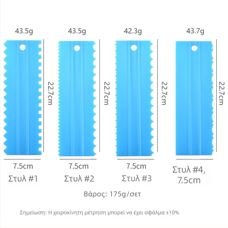 Πλαστικό εργαλείο εξομάλυνσης τούρτας – σπάτουλα ζαχαροπλαστικής για γλάσο, ποιότητα τροφίμων