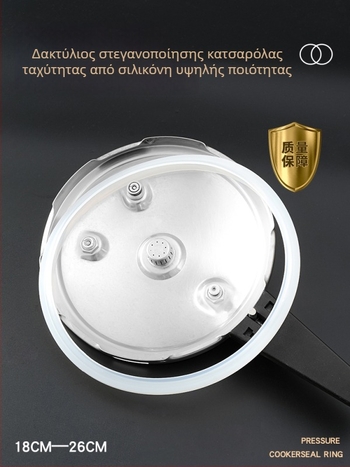 Κλασικό δαχτυλίδι στεγανοποίησης για πιεστήριο από ανοξείδωτο ατσάλι, καθολικό σιλικονούχο ελαστικό 20/22/24 cm