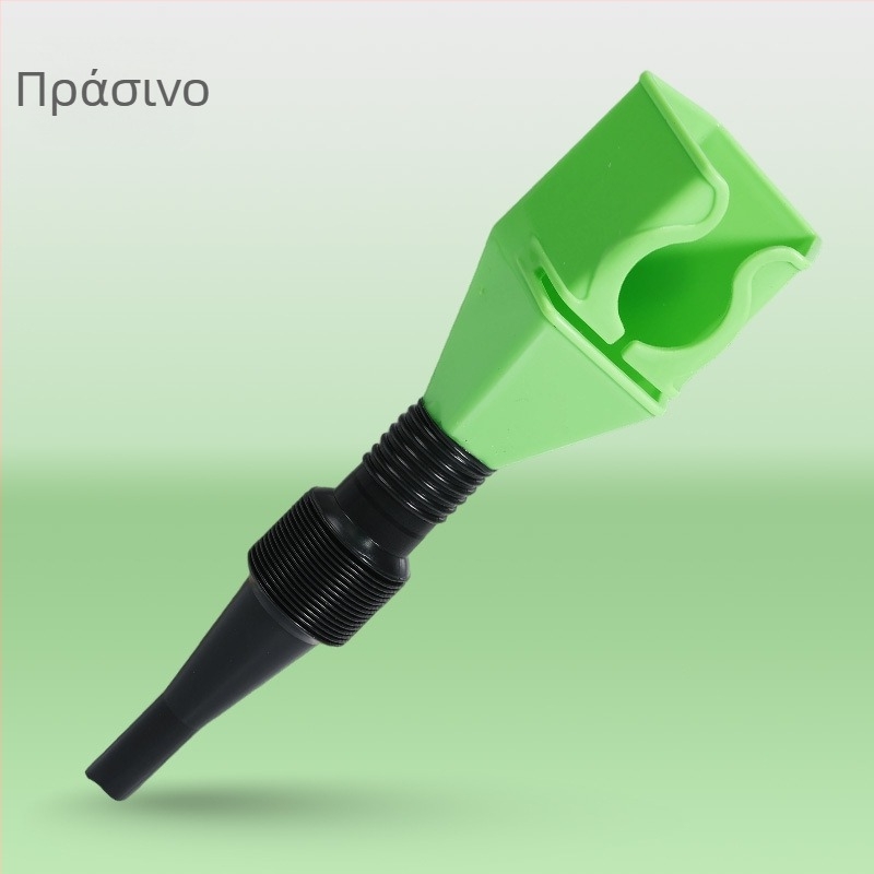Τετράγωνο χωνί με κλιπ, παχύ πλαστικό χωνί για προσθήκη λαδιού αυτοκινήτου, πτυσσόμενο και χωρίς χρήση χεριών