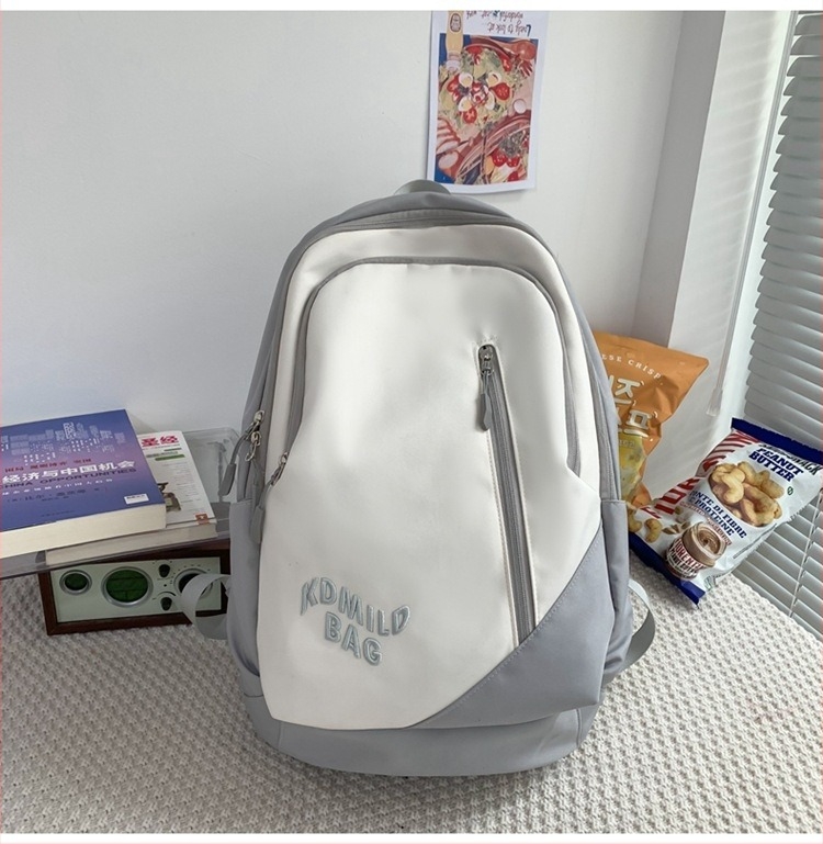 Σακίδιο σχολικό σε στυλ Harajuku, ελαφρύ, unisex, 36–55 L, νάιλον, για φορητό υπολογιστή 15 ιντσών, κατάλληλο για καθημερινή χρήση και ταξίδια.
