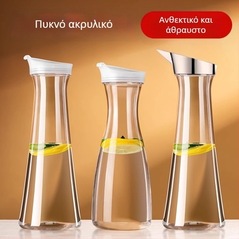 Ακρυλικό μπουκάλι κρύου νερού, διαφανές, ανθεκτικό σε υψηλές θερμοκρασίες, για χυμούς και ποτά