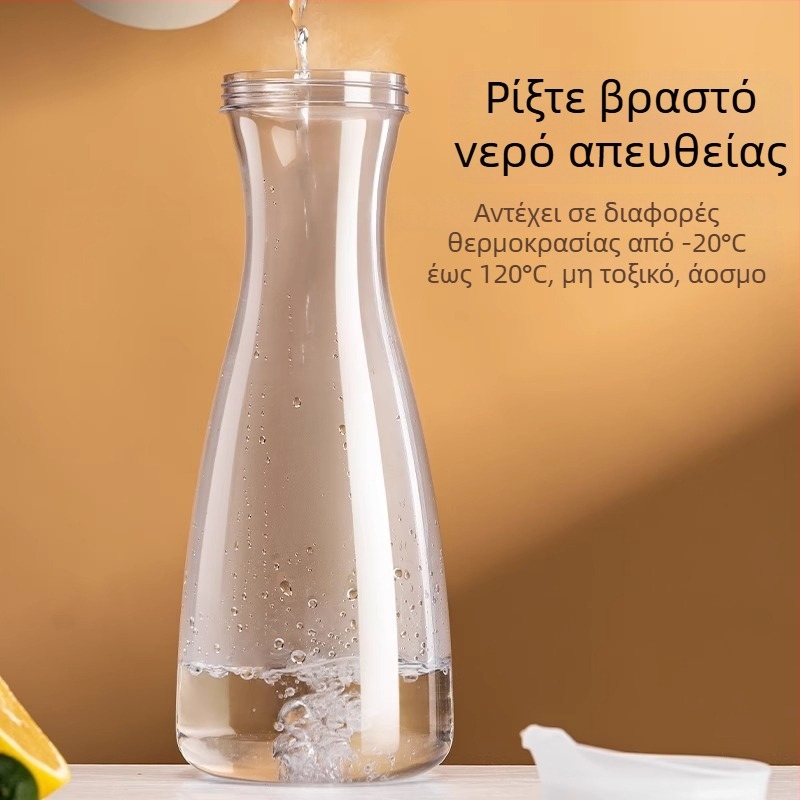 Ακρυλικό μπουκάλι κρύου νερού, διαφανές, ανθεκτικό σε υψηλές θερμοκρασίες, για χυμούς και ποτά