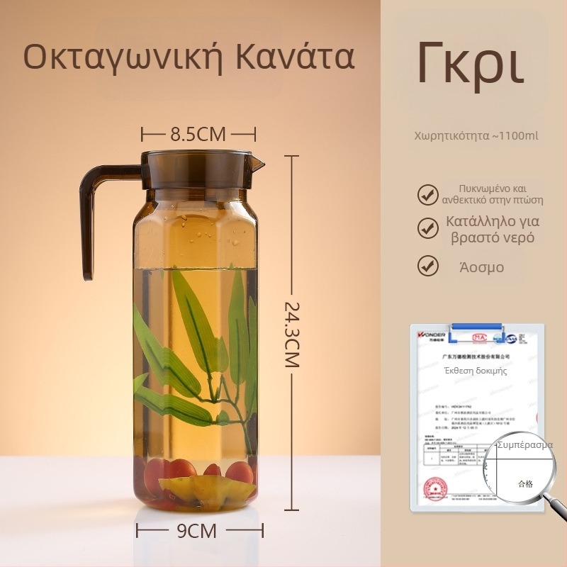 Ακρυλικό μπουκάλι κρύου νερού, διαφανές, ανθεκτικό σε υψηλές θερμοκρασίες, για χυμούς και ποτά