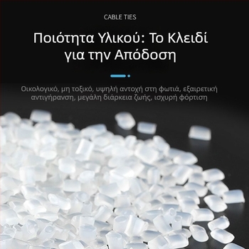 Friendship Αποσπώμενες Νάιλον Ζώνες για Καλώδια, Ρυθμιζόμενες Δέστρες για Ηλεκτρικές Εγκαταστάσεις, Λευκές/Μαύρες, 4x150mm / 5x200mm / 5x300mm, 100 τεμάχια ανά συσκευασία