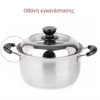 Ξύλινη καθολική λαβή κατσαρόλας, αντι-καψίματος και θερμοανθεκτική, αποσπώμενη, με σχεδιασμό διπλής οπής για τα αυτιά της κατσαρόλας