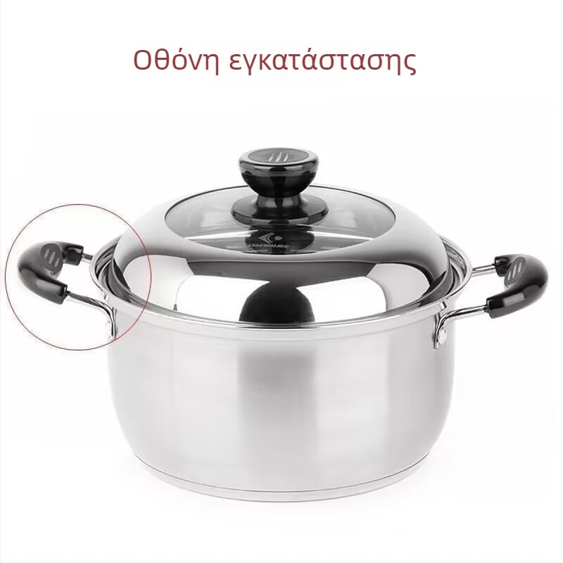 Ξύλινη καθολική λαβή κατσαρόλας, αντι-καψίματος και θερμοανθεκτική, αποσπώμενη, με σχεδιασμό διπλής οπής για τα αυτιά της κατσαρόλας