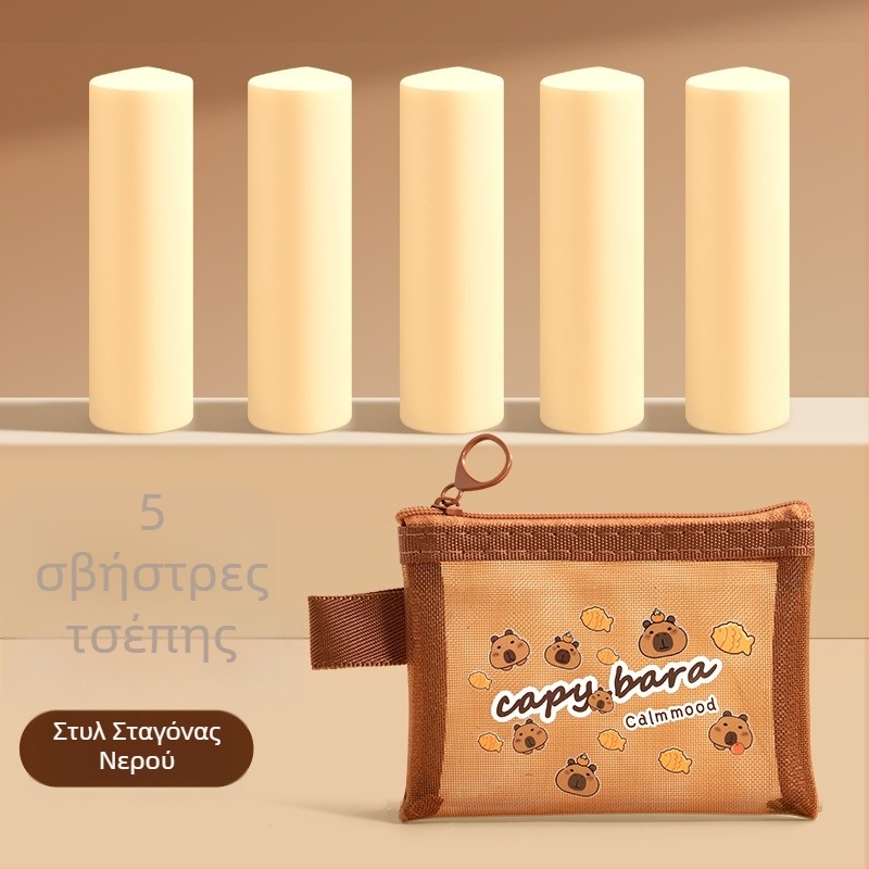 Γόμα τσέπης με καπιμπάρα για μαθητές Δημοτικού, χωρίς σκόνη, μη τοξική, εξάγωνης μορφής