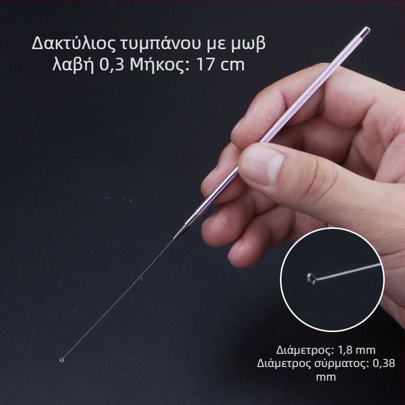 ALJ6 Επαγγελματικό σετ εργαλείων καθαρισμού αυτιών με λαβή από αλουμίνιο, μεγάλα και μικρά ακροφύσια, κουτάλι αυτιού με κεφαλή μανιταριού, βαμβακερές μπατονέτες