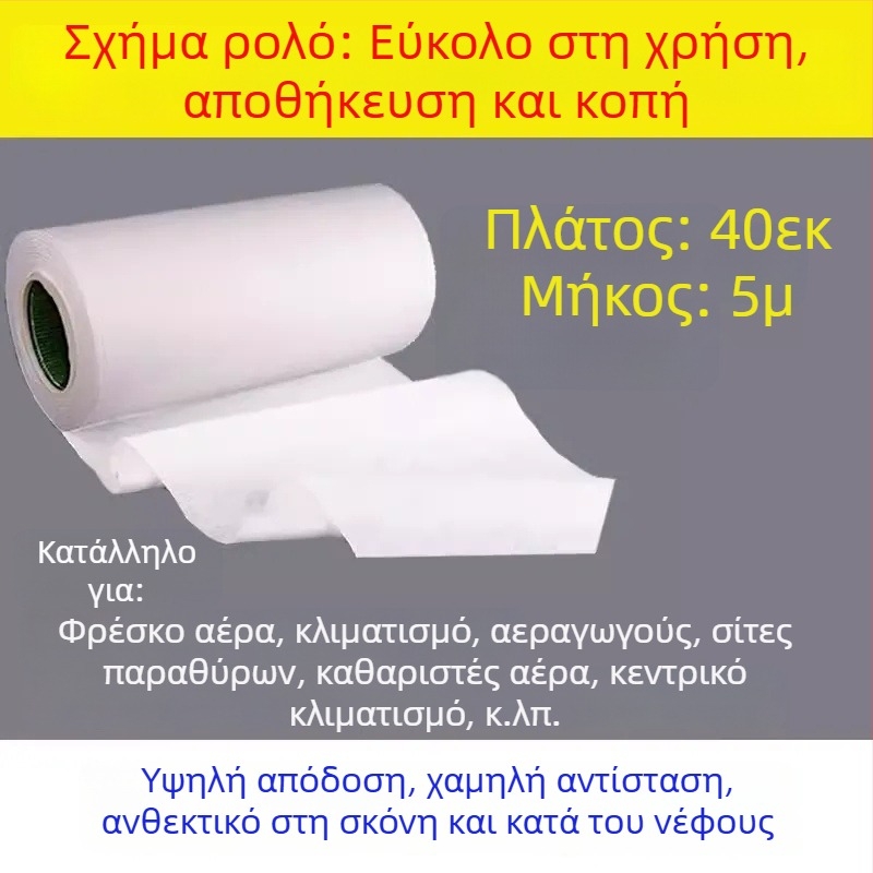 Haoyang αντιβακτηριακό φίλτρο κλιματιστικού, προστατευτικό πλέγμα κατά της σκόνης στην είσοδο αέρα, αρχικό φίλτρο καθαρισμού με βαμβάκι