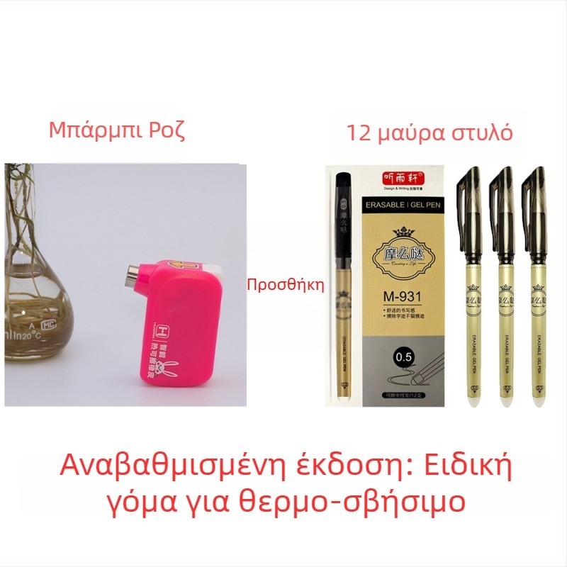 Επαναφορτιζόμενη έξυπνη γόμα για θερμοευαίσθητο μελάνι σε στυλό