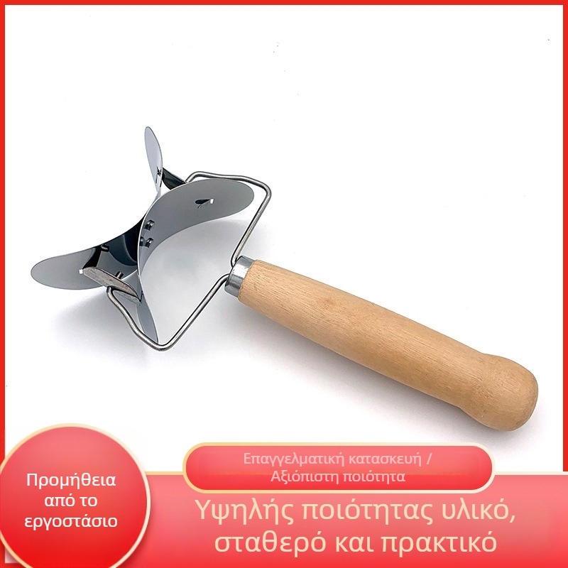 Ατσάλινο σετ για ντιμπούλινγκ: φόρμα ντιμπούλινγκ και εργαλείο τύλιξης, χειροκίνητος κόφτης για τη ζύμη