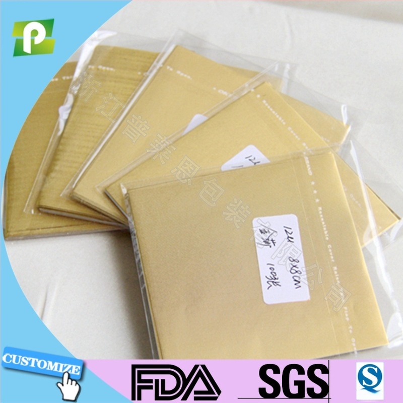8×8 cm αλουμινόχαρτο για συσκευασία σοκολάτας και τσαγιού, φιλμ σφράγισης από καθαρό αλουμίνιο
