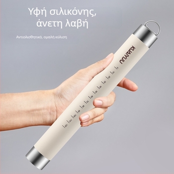 Μεγάλος οικιακός κύλινδρος ζύμης από σιλικόνη με ατσάλινο πυρήνα, αντικολλητική επιφάνεια, εργαλείο για φύλλα ζύμης