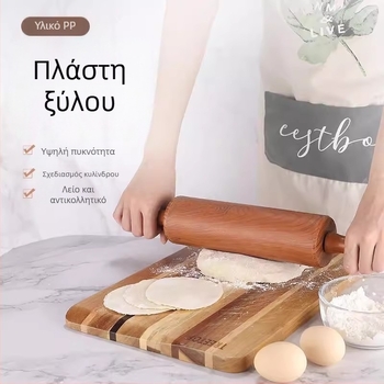 Μεγάλος κύλινδρος ζύμης σε σχέδιο από ξύλο αντίγραφο, για οικιακή χρήση, ρόλος τύπου ρολού για ζύμη και φύλλα ντάμπινγκ