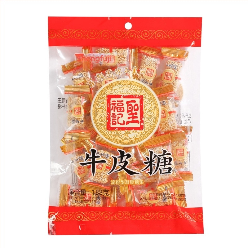 Shengfuji Kaoliang Jelly 200 g, ανάμεικτες φρουτώδεις γεύσεις, ζελέ φρούτων με ινώδη υφή