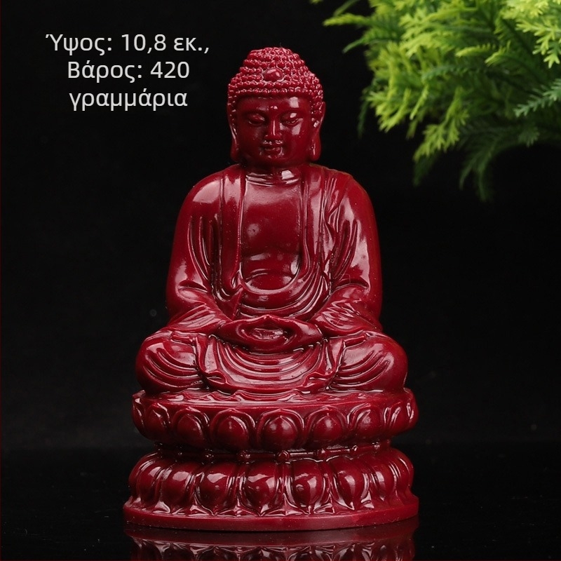 Αυθεντικό cinnabar Sakyamuni Buddha και Amitabha Buddha για οικιακή διακόσμηση