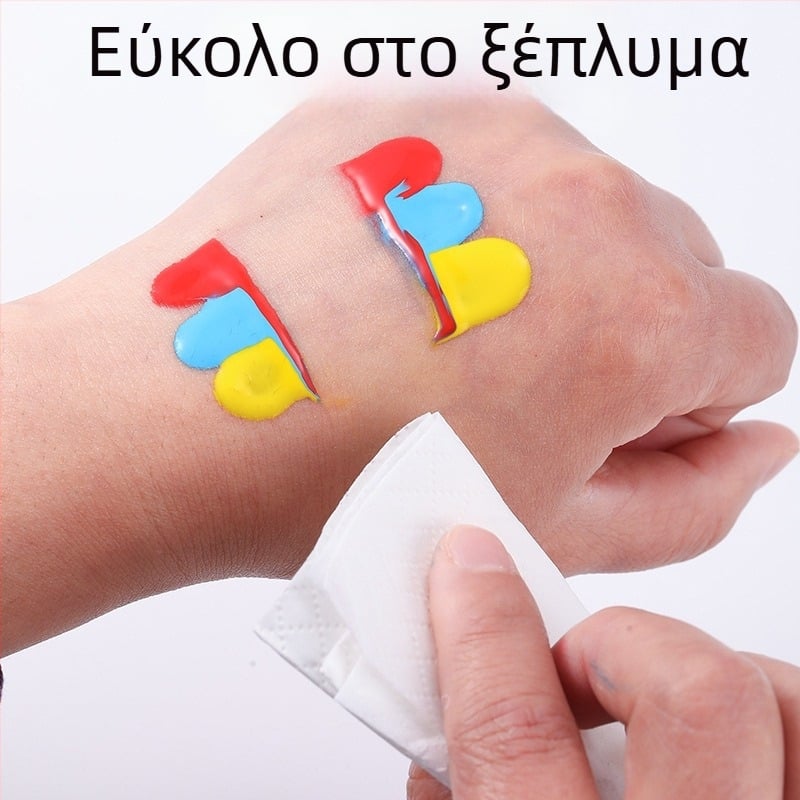 Σετ γκουάς για ζωγραφική με τα δάχτυλα, πλένεται, 60 ml, 12 χρώματα, για παιδιά και χρήση στην τάξη